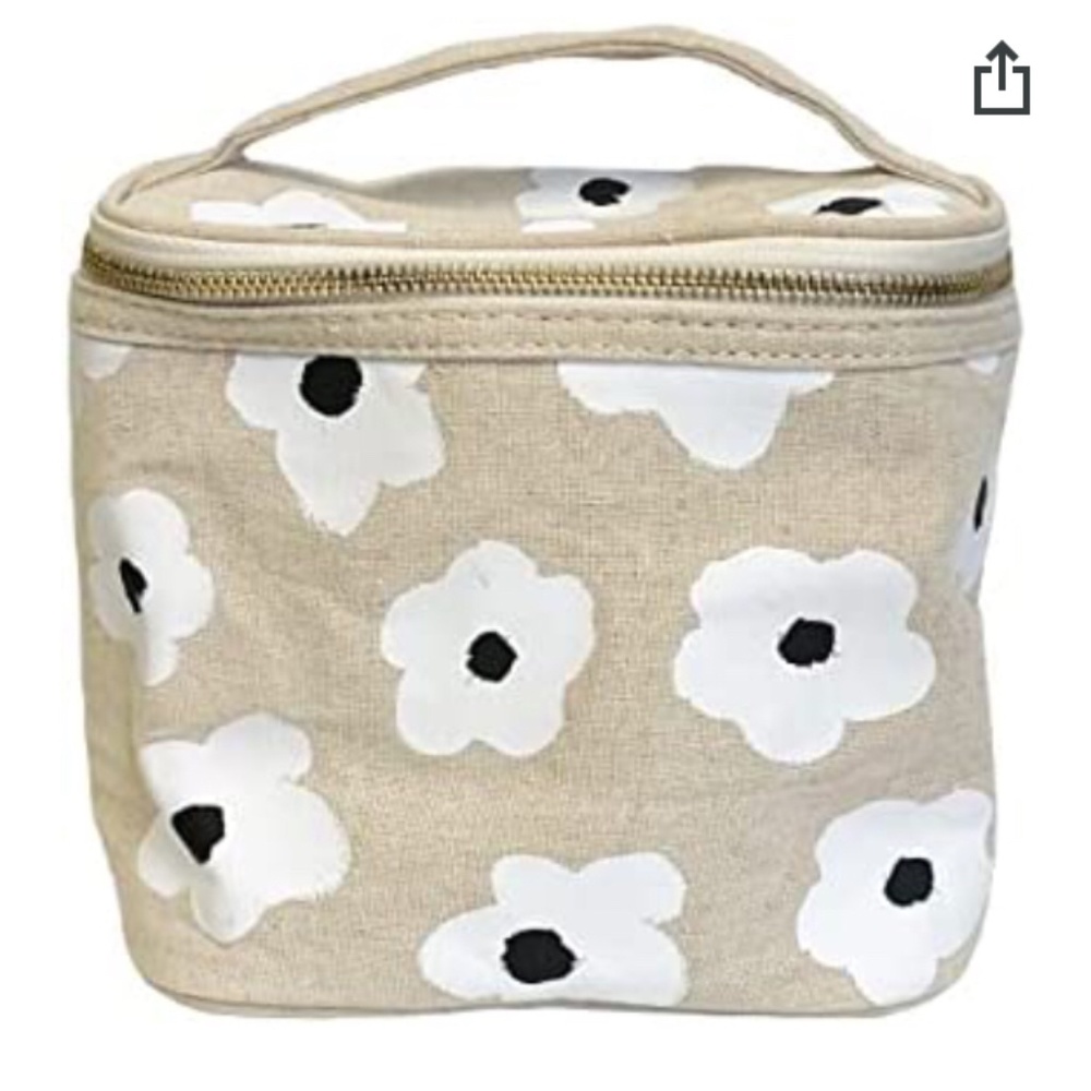 Kate spade faye floral travel cosmetics lunch tote box bag nwt
